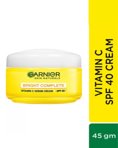 Garnier Skin Naturals Bright Complete Vitamin C Serum Cream 3x Vitamin C + Lemon, 45gm