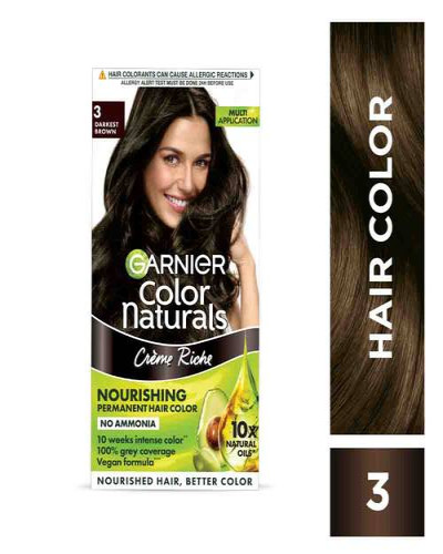 Garnier Color Naturals Shade 3 Darkest  Brown Hair Color
