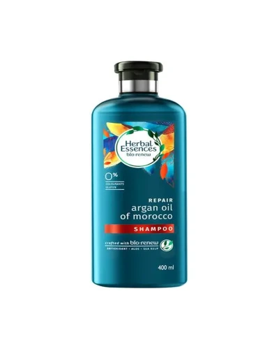 Herbal Essences Argan Oil of Morocco SHAMPOO- For Hair Repair and No Frizz- No Paraben, No Colorants, 400 ml