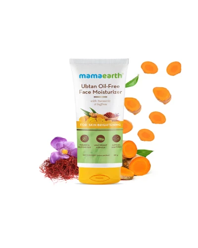 Mamaearth Ubtan Oil-Free Face Moisturizer for Skin Brightening - 80 ml