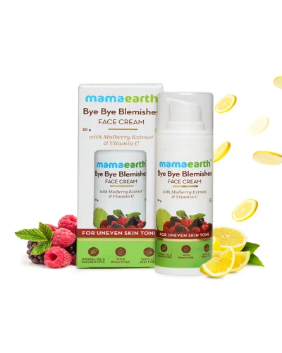 Mamaearth Bye Bye Blemishes Face Cream for Reducing Pigmentation and Blemishes with Mulberry Extract and Vitamin C -30ml