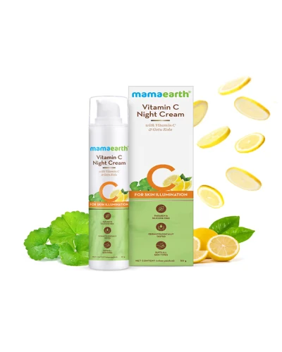 Mamaearth Vitamin C Night Cream with Vitamin C and Gotu Kola for Skin Illumination - 50g