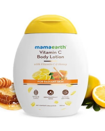 Mamaearth Vitamin C Body Lotion with Vitamin C and Honey for Radiant Skin - 200 ml