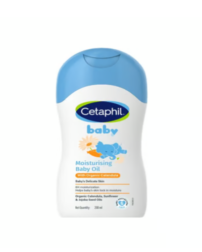 Cetaphil Baby Moisturising Baby Oil With Organic Calendula, 200ml