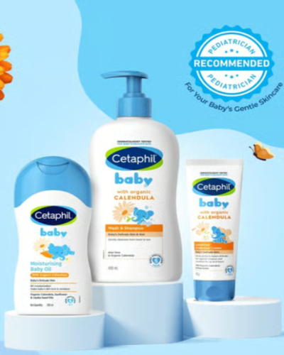 Cetaphil Baby Gentle Skin Care Combo With Organic Calendula