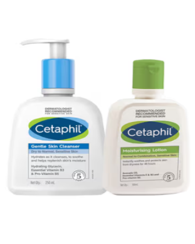 Cetaphil Cleanser & Moisturiser Combo, 250ml + 250ml