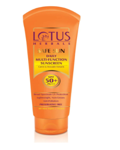 lotus herbals safe sun daily multi function sunblock SPF50+PA+++