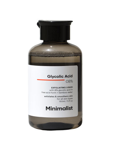 Minimalist Glycolic Acid 08% Exfoliating Liquid, 150ml