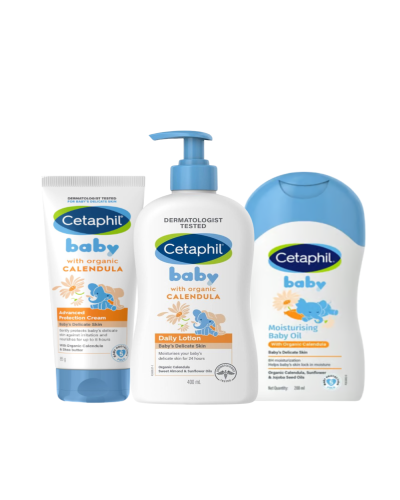 Cetaphil Baby Skincare Combo ( 85g + 400ml + 200ml )
