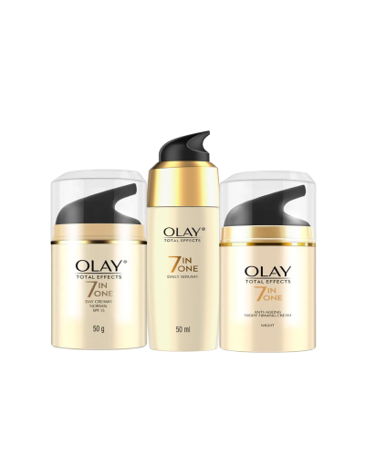 Olay Total Effects 7 in 1 AM - PM Regime Combo, ( 50ml + 50g + 50g )