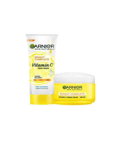 Garnier Skin Naturals Bright Complete Vitamin C Combo ( 100g + 45g )