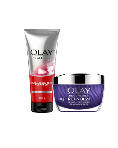 Olay Regenerist Night Care Combo, (100gm + 50gm )
