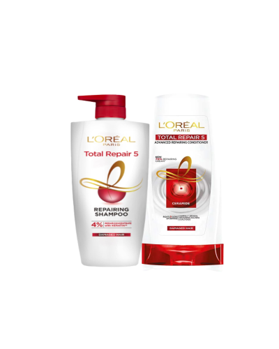 L'Oreal Paris Total Repair 5 Combo, 650ml + 180ml