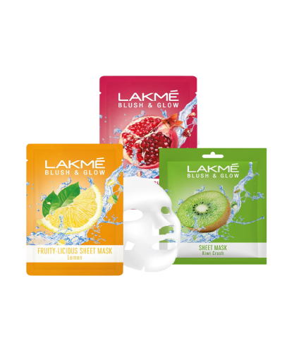Lakme Sheet Mask Combo ( 25ml + 25ml + 25ml )