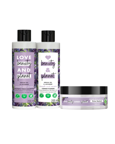 Love Planet & Beauty Hair Care Combo, (200ml+200ml+100ml)