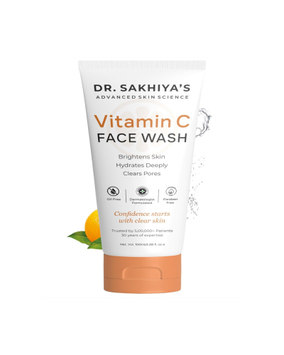 Dr. Sakhiya's Advanced Skin Science Vitamin C Face Wash, 100ml